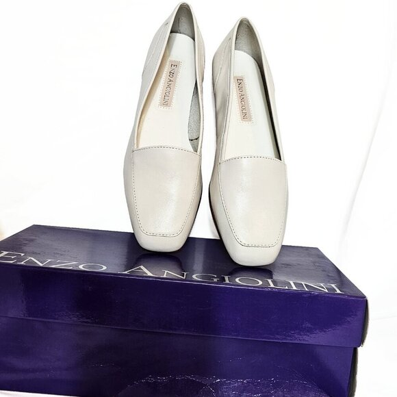 Enzo Angiolini Shoes - Liberty Willow White Enzo Angiolini Flat Loafer